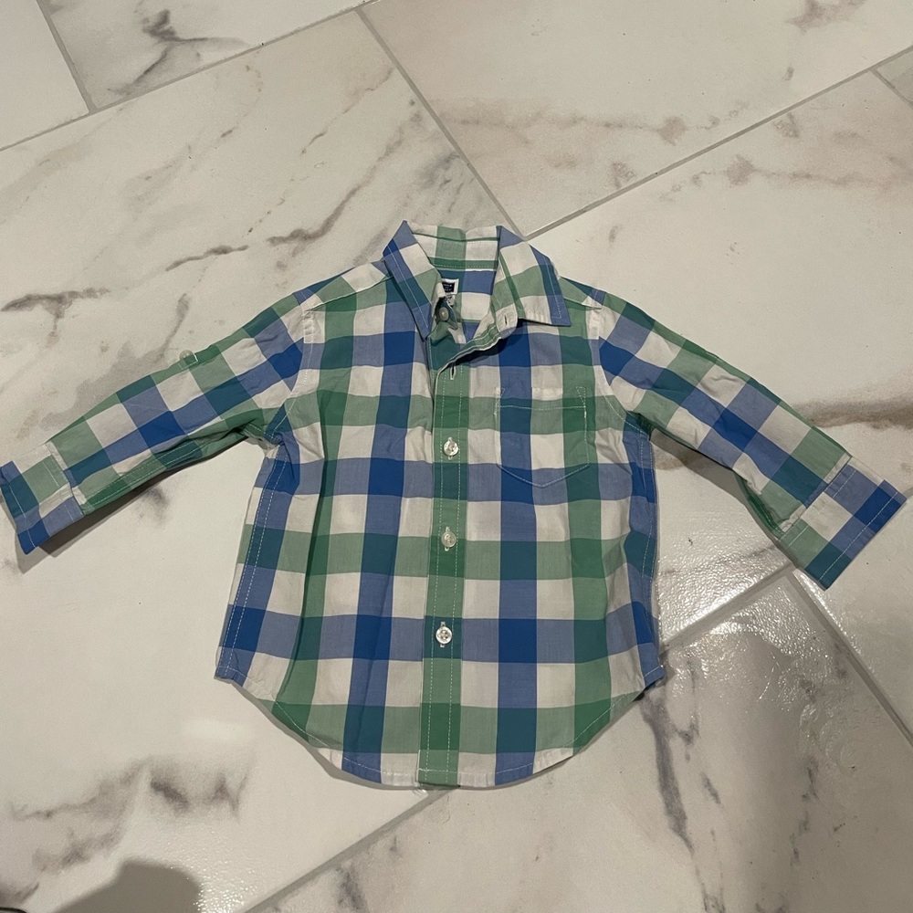 Long sleeve button down shirt for toddler
